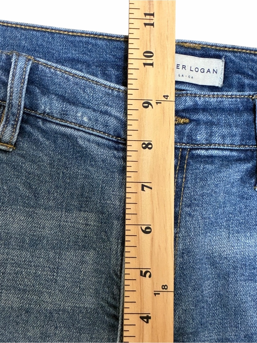 Oliver Logan Crosby Relaxed Taper Jeans Size 29p Slow Denim 29 Petite Crop Frey - Picture 11 of 12